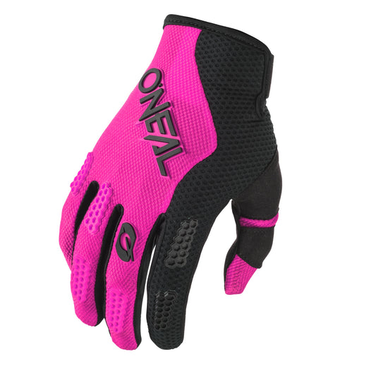 ONEAL 2024 WOMENS ELEMENT RACEWEAR GLOVES - BLACK/PINK