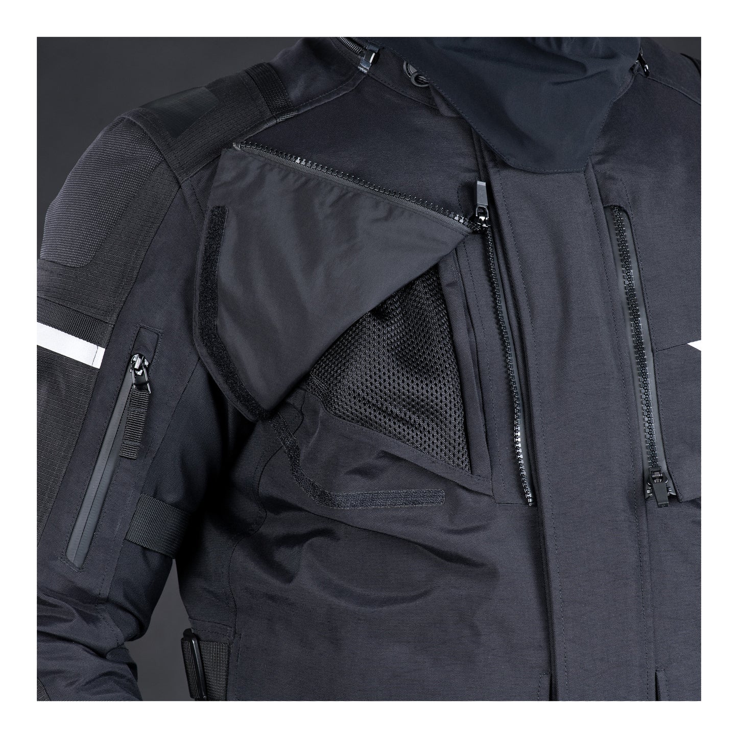 Oxford Stormland Dry2Dry Men\'s Leather Jacket - Black (2XL)