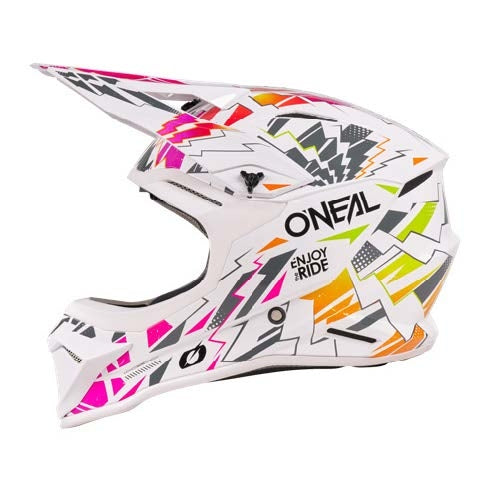 Oneal 2027 1SRS Youth Stixx Helmet - White/Multi