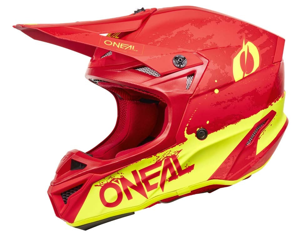 Oneal 2027 5SRS Paint Helmet - Red/Neon Yellow