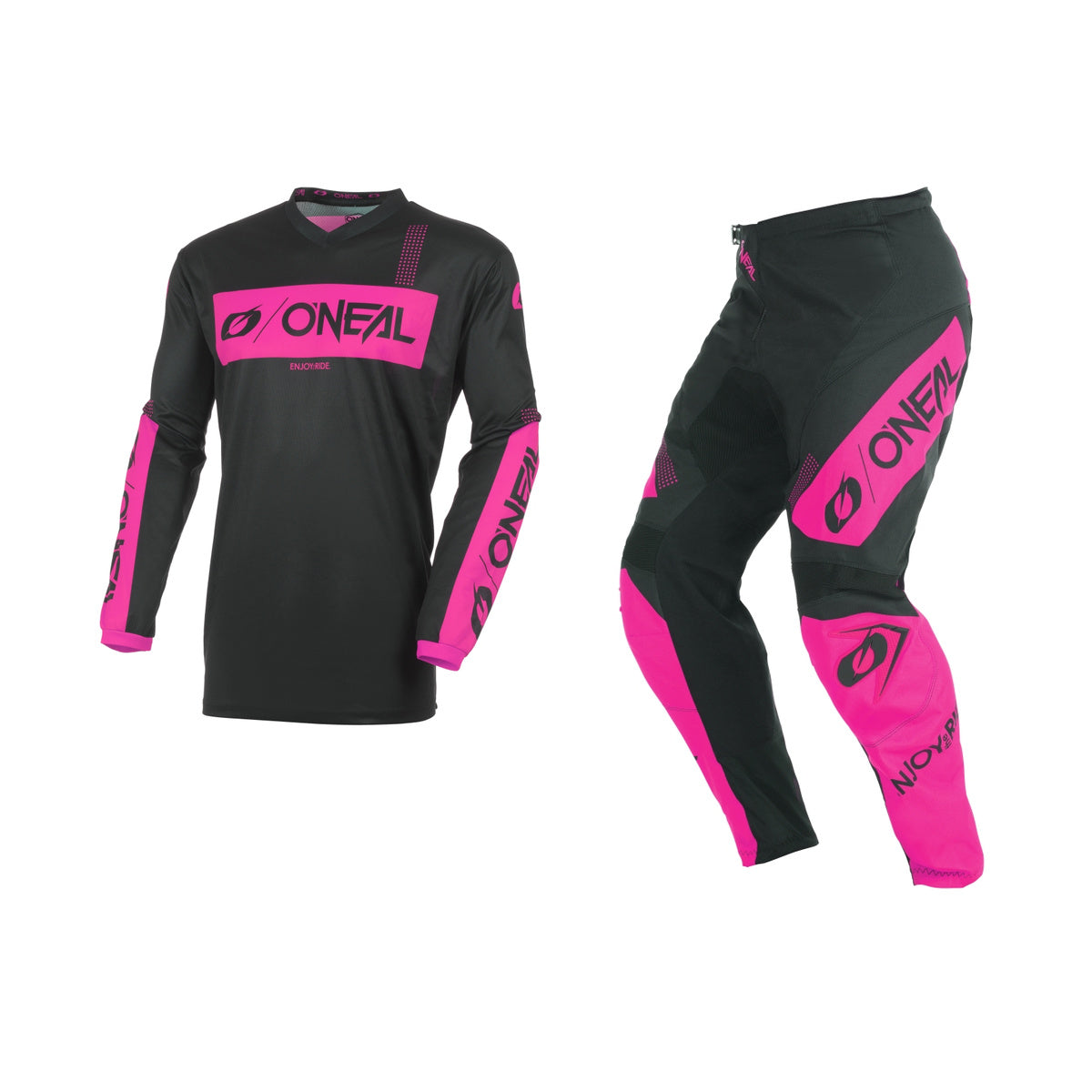 Oneal 2027 Element Ladies Racewear Gear Set - Black/Pink