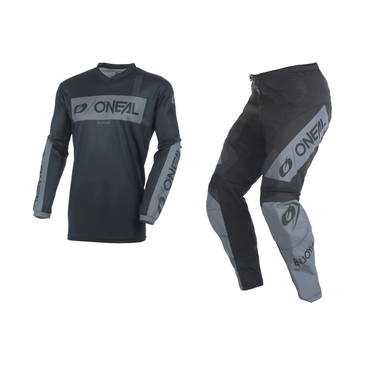 Oneal 2027 Element Racewear Gear Set - Black/Grey