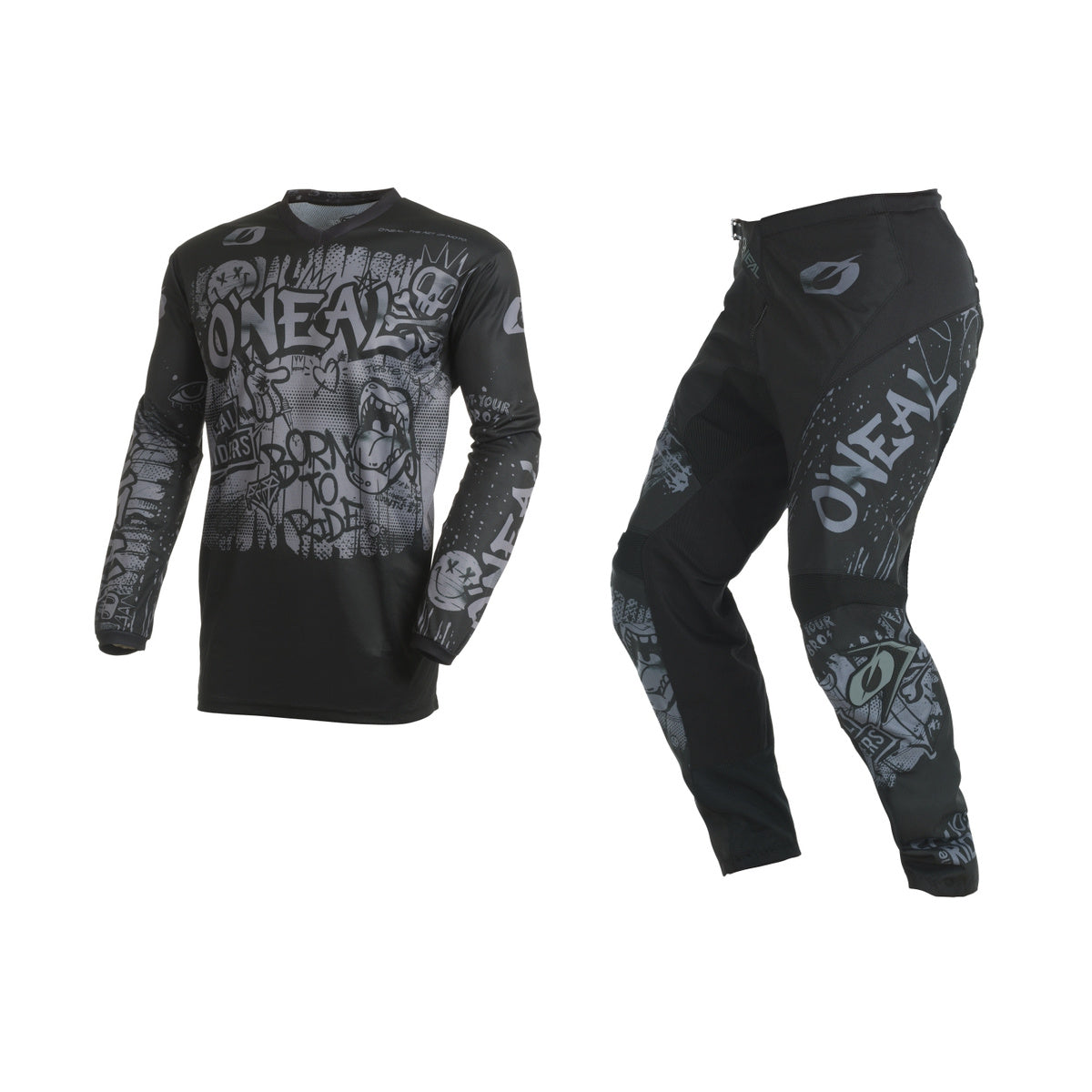 Oneal 2027 Element Rancid Gear Set - Black/Grey