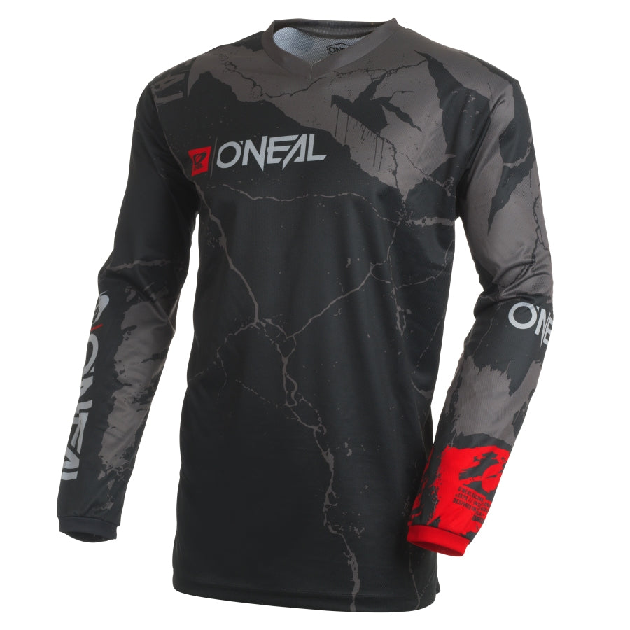 Oneal 2027 Element Youth Acid Jersey - Black/Grey