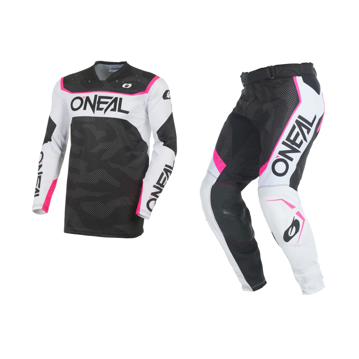 Oneal 2027 Hardwear Camo Gear Set - Black/White/Pink