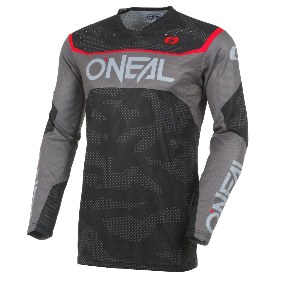 Oneal 2027 Hardwear Camo Jersey - Black/Grey/Red