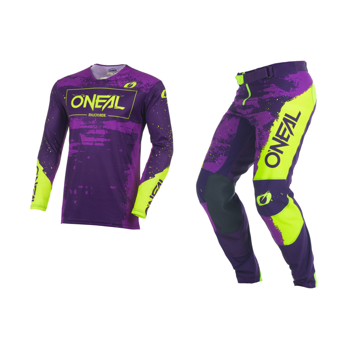 Oneal 2027 Mayhem Paint Gear Set - Purple/Neon