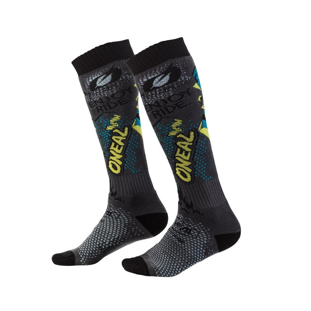 Oneal 2027 Pro MX Villain Socks - Grey/Multi