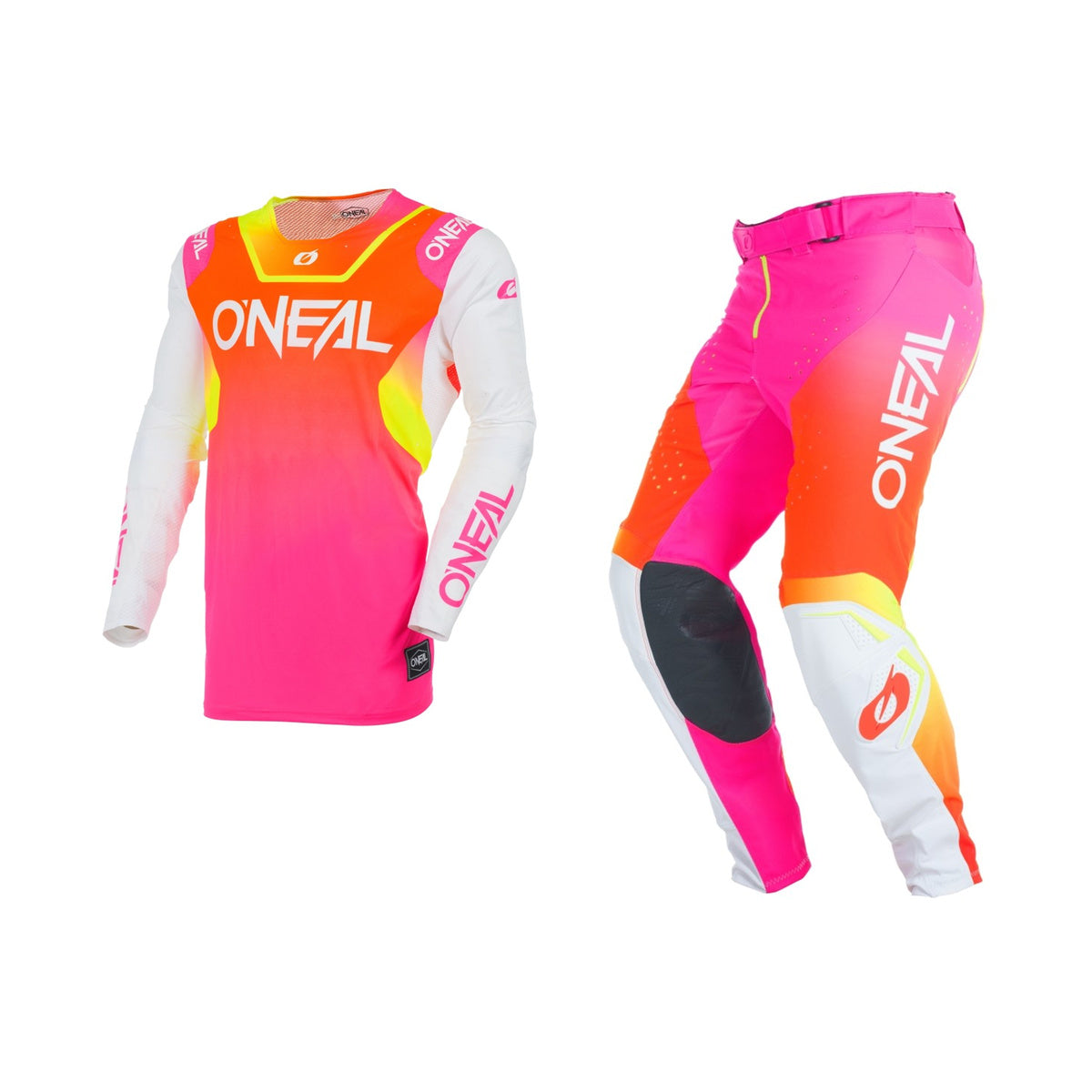 Oneal 2027 Prodigy Five Six Gear Set - White/Neon Orange