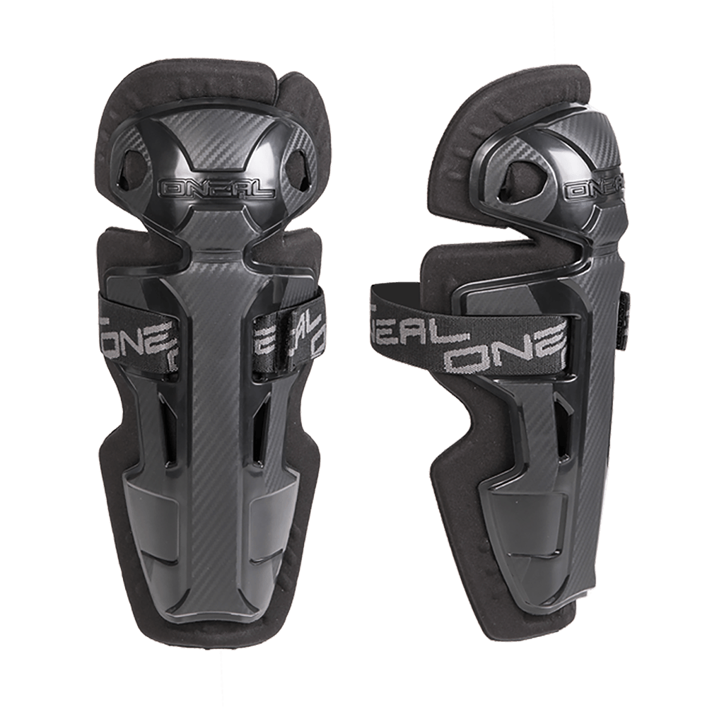ONEAL PRO II RL CARBON LOOK YOUTH KNEE CUPS - BLACK