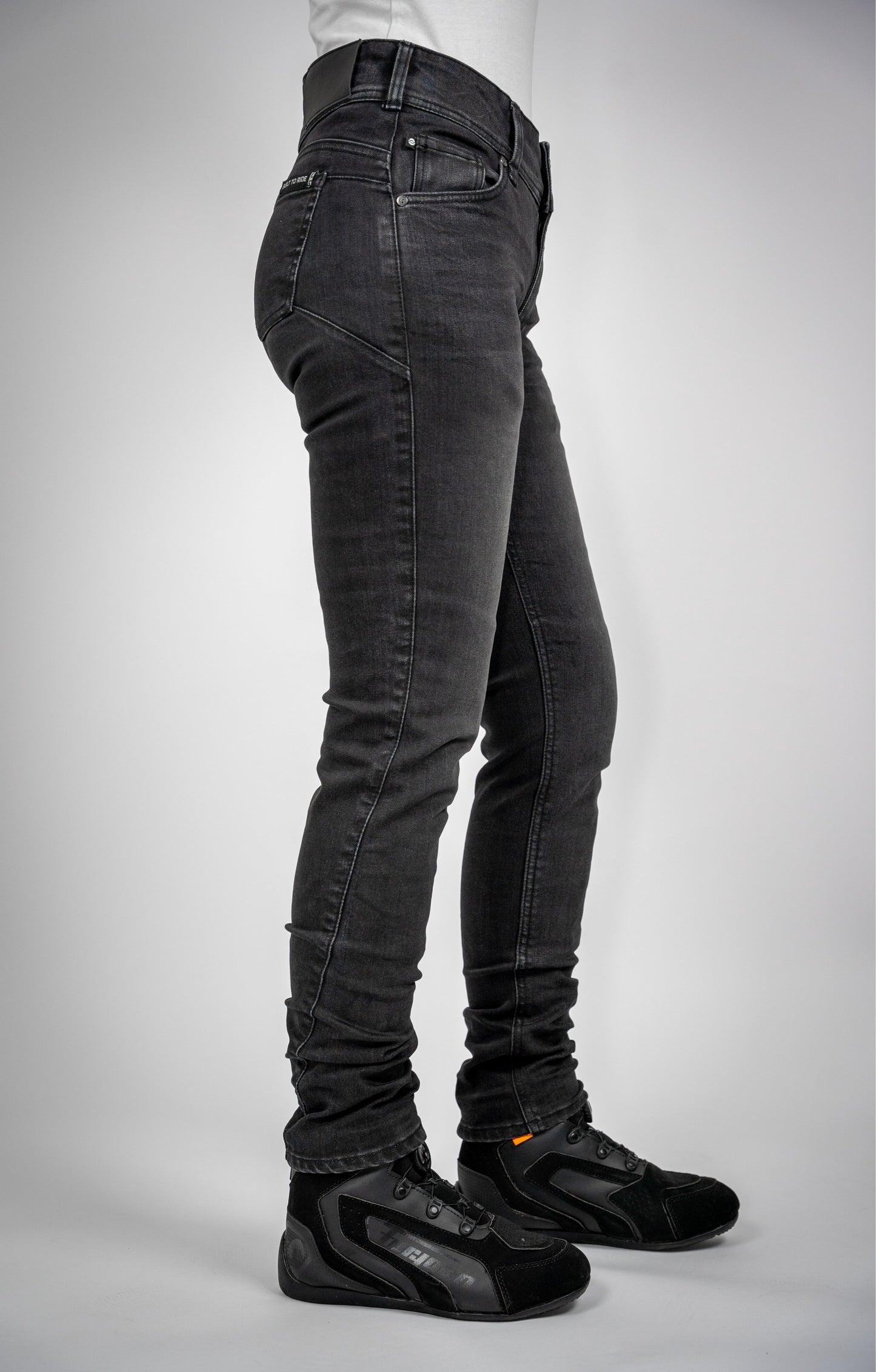 BULL-IT LADIES RAVEN SLIM JEANS REGULAR LEG - BLACK