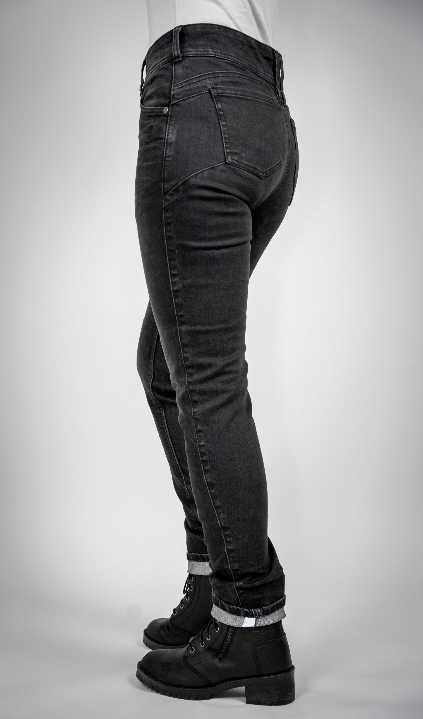 BULL-IT LADIES RAVEN STRAIGHT JEANS REGULAR LEG - BLACK