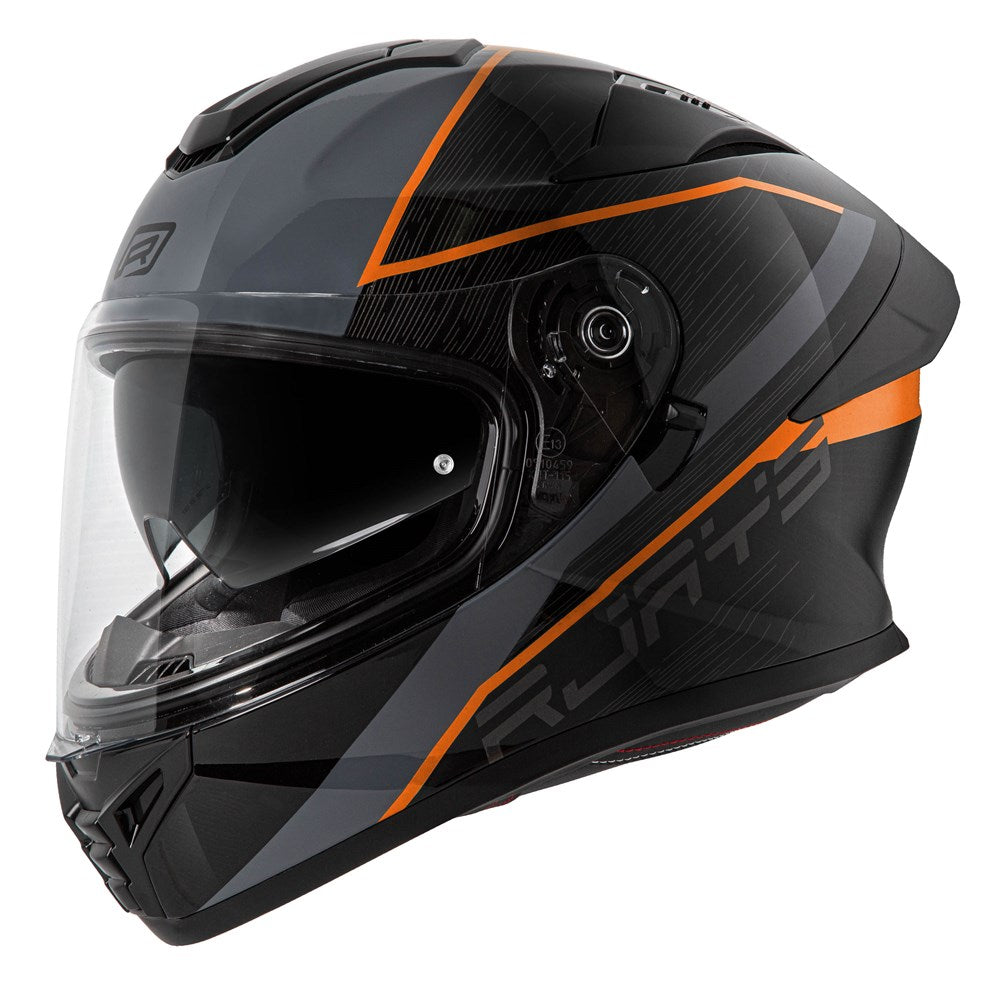 RJAYS Apex IV Raker Helmet - Black/Grey/Orange