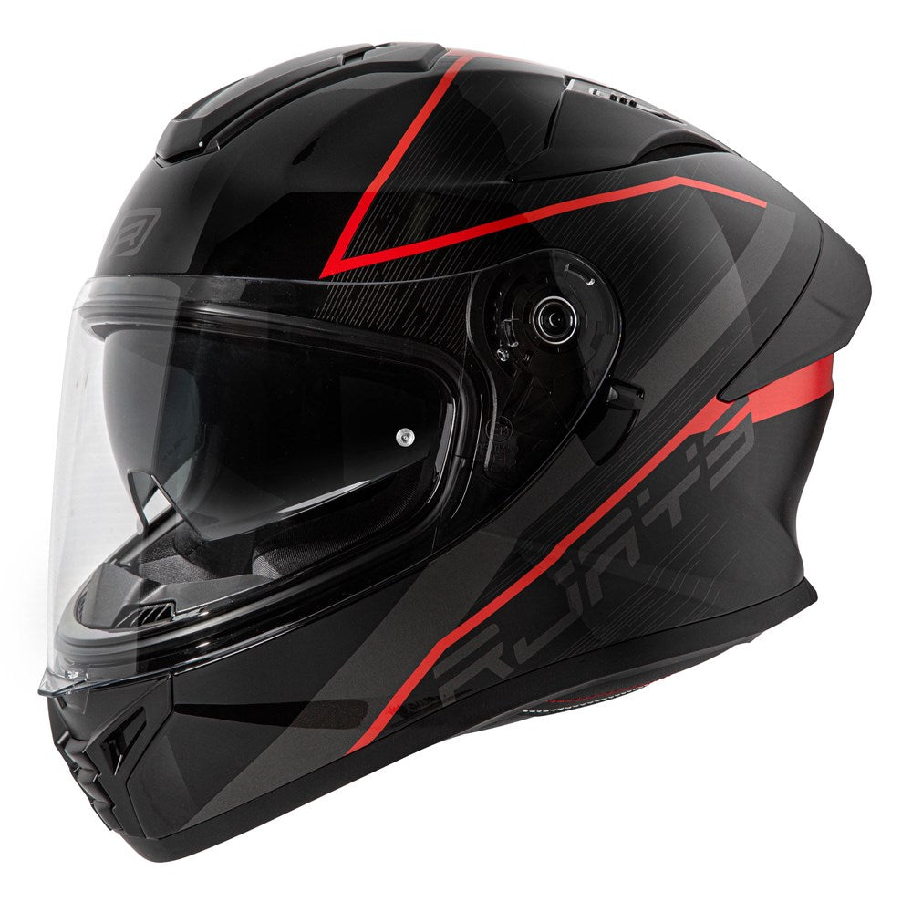 RJAYS Apex IV Raker Helmet - Black/Grey/Red