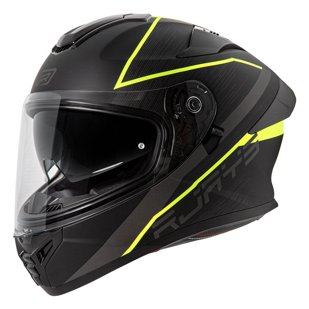 RJAYS Apex IV Raker Helmet - Matte Black/Grey/Yellow
