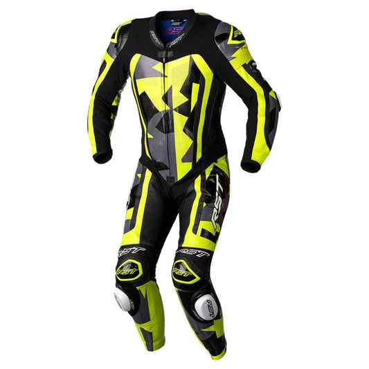 RST PRO SERIES EVO AIRBAG LEATHER SUIT - GREY/LIME CAMO MONZA IMPORTS sold by Cully's Yamaha