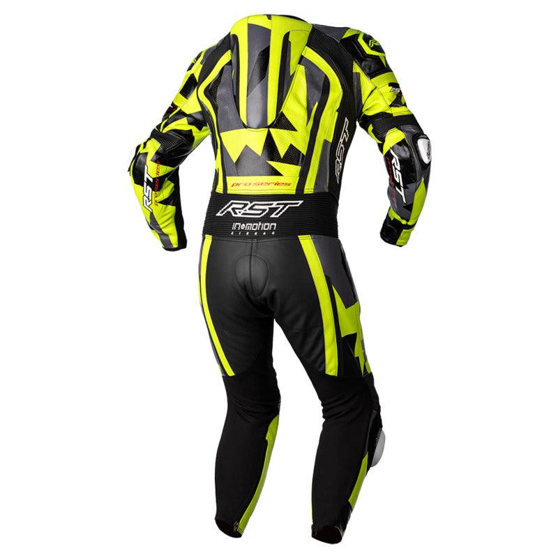 RST PRO SERIES EVO AIRBAG LEATHER SUIT - GREY/LIME CAMO MONZA IMPORTS sold by Cully's Yamaha