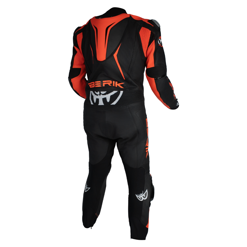 BERIK MUGELLO LEATHER SUITS - BLACK/RED