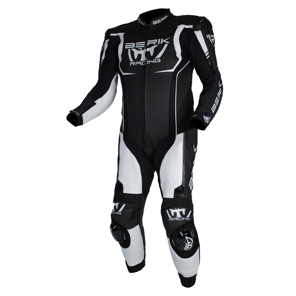 BERIK MUGELLO LEATHER SUITS - BLACK/WHITE