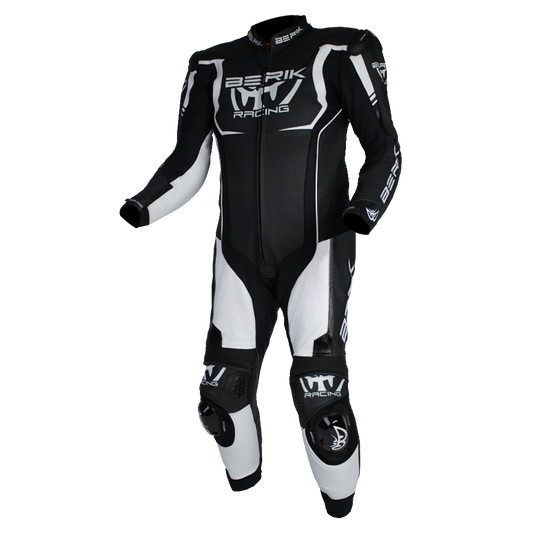 BERIK MUGELLO LEATHER SUITS - BLACK/WHITE