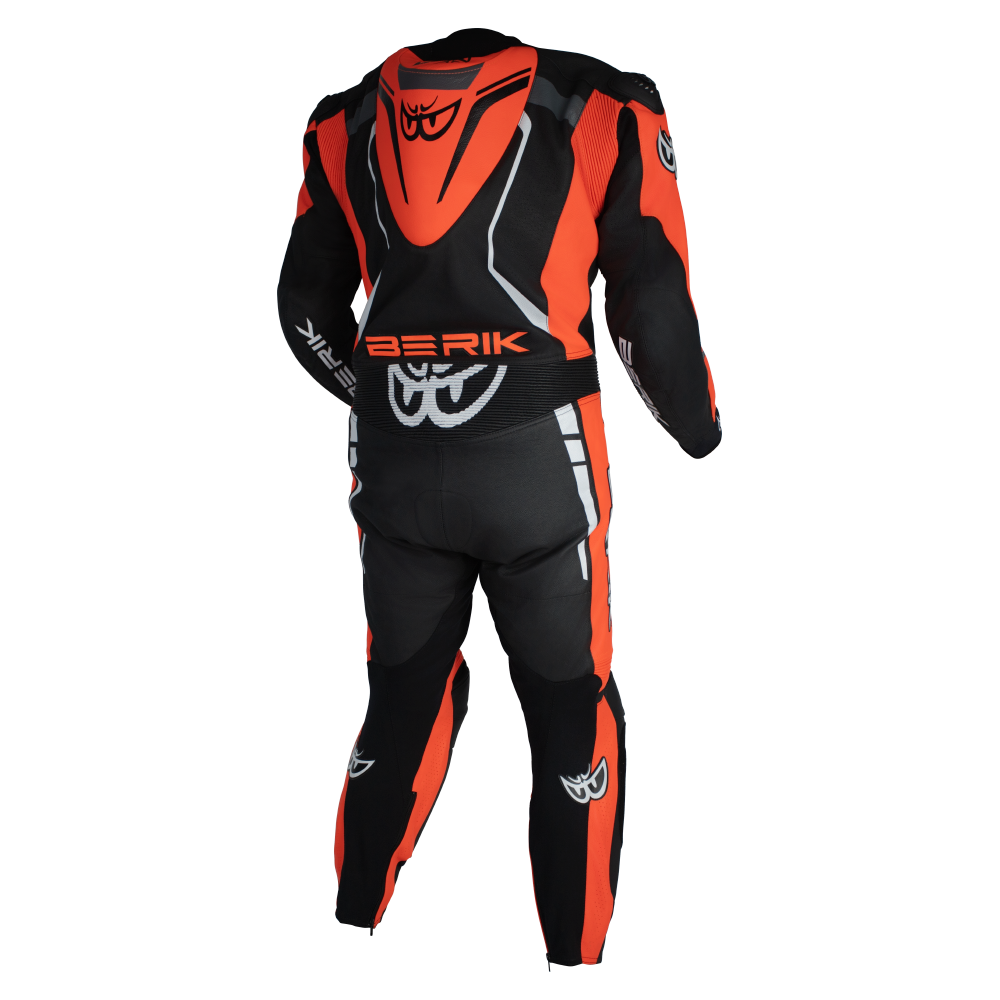 BERIK SICILY LEATHER SUITS - BLACK/RED
