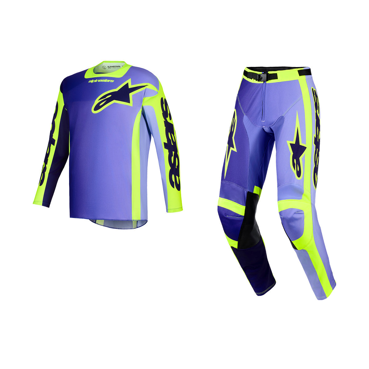 ALPINESTARS 2026 RACER PORTL GEAR SET - PURPLE YELLOW FLUO