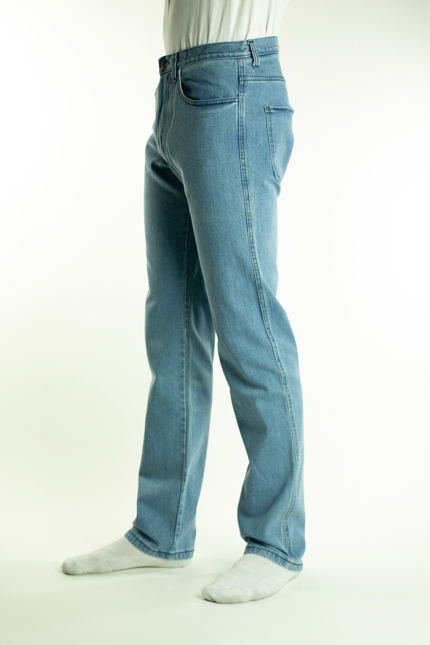 TKD MAX RIGID STRAIGHT LEG JEANS - SKY
