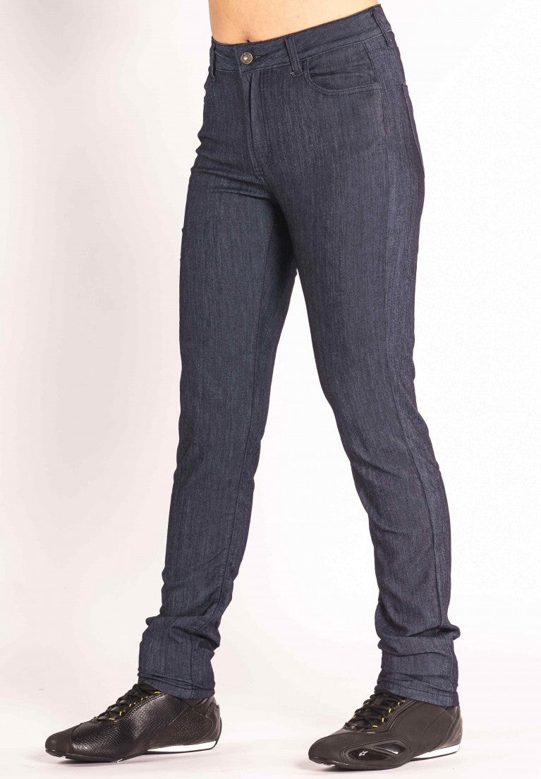 TKD AMBER HIGH RISE STRETCH SLIM JEANS - BLUE
