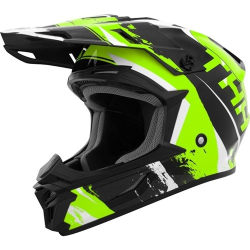 THH T710X YOUTH RAGE HELMET - BLACK/GREEN