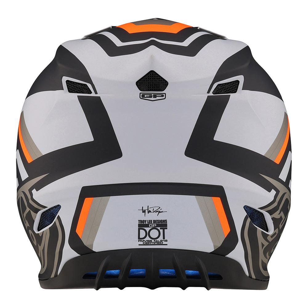 TROY LEE DESIGNS GP HELMET - APEX GREY/ORANGE LUSTY INDUSTRIES sold by Cully's Yamaha