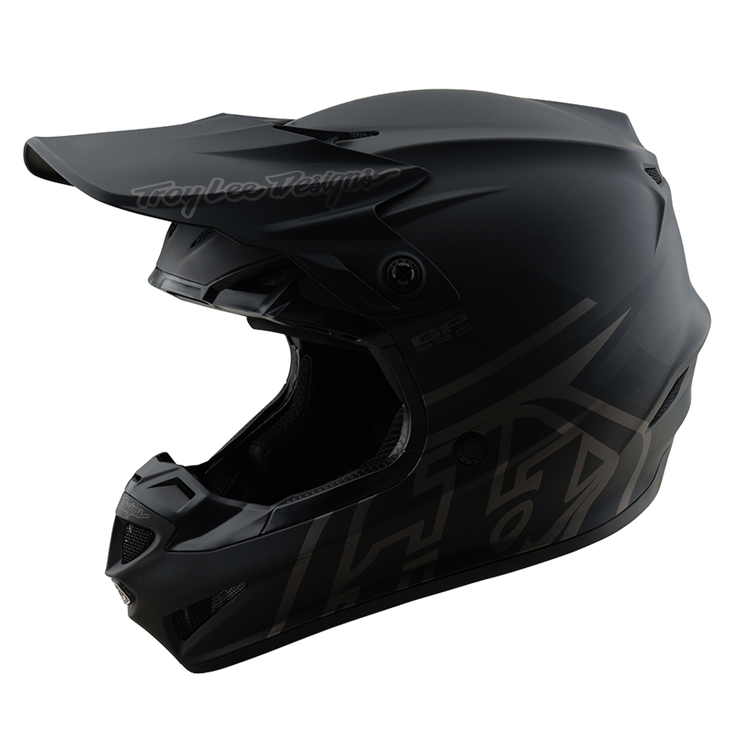 Troy Lee Designs 26.1 Youth SE4 GP Pro MIPS Helmet - Mono Black