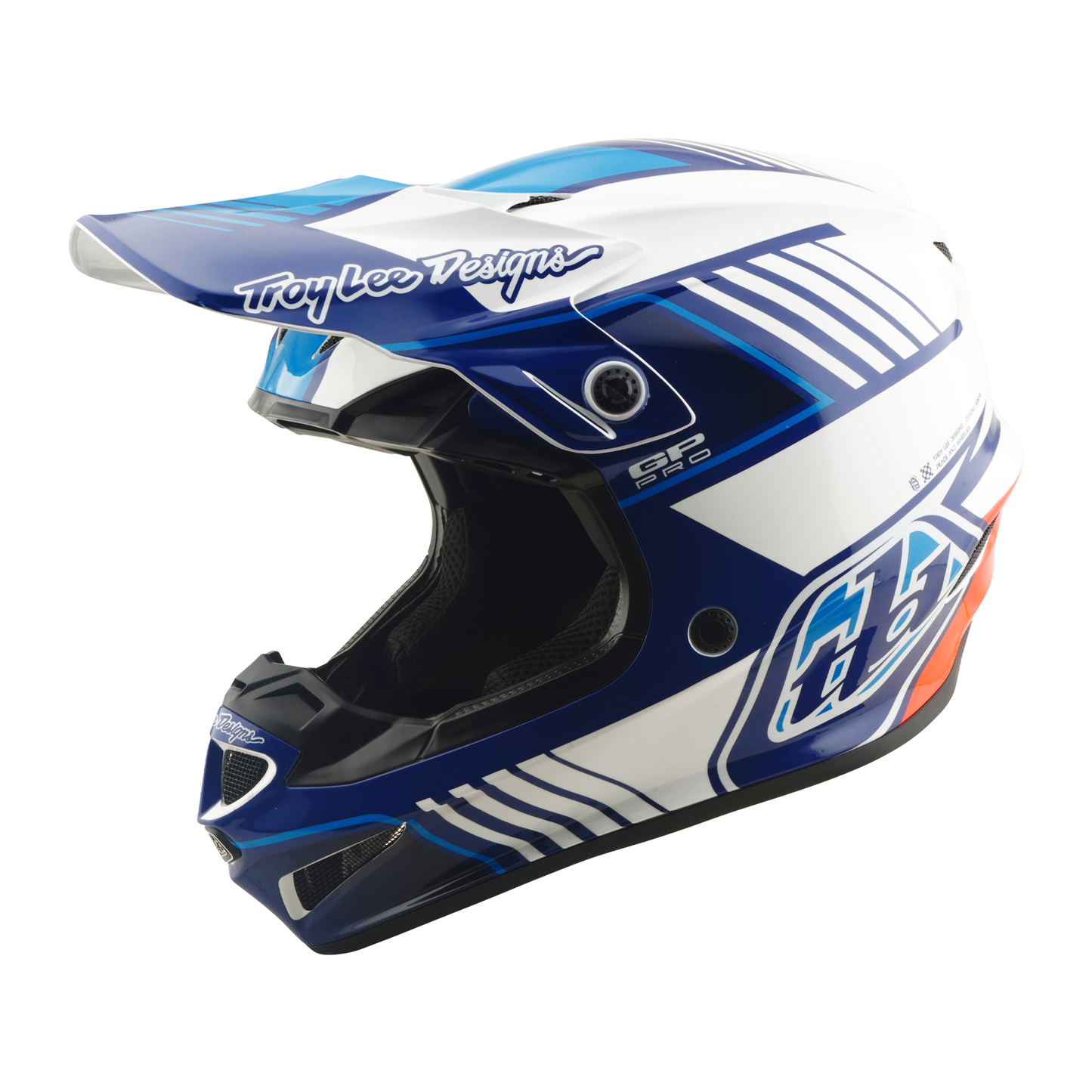 Troy Lee Designs 26.1 SE4 GP Pro MIPS Helmet - Segment Blue