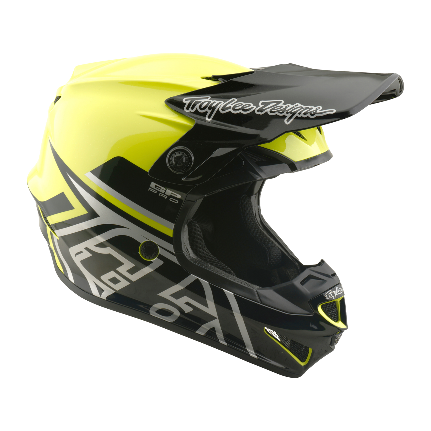 Troy Lee Designs 26.1 Youth SE4 GP Pro MIPS Helmet - Mono Flo Yellow