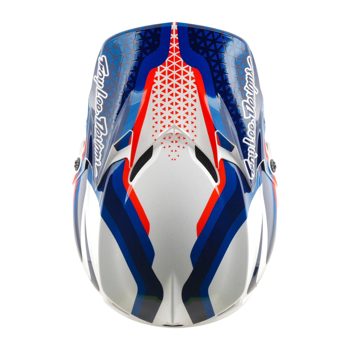 Troy Lee Designs 26.2 SE4 GP Pro Helmet - Slides White / Blue