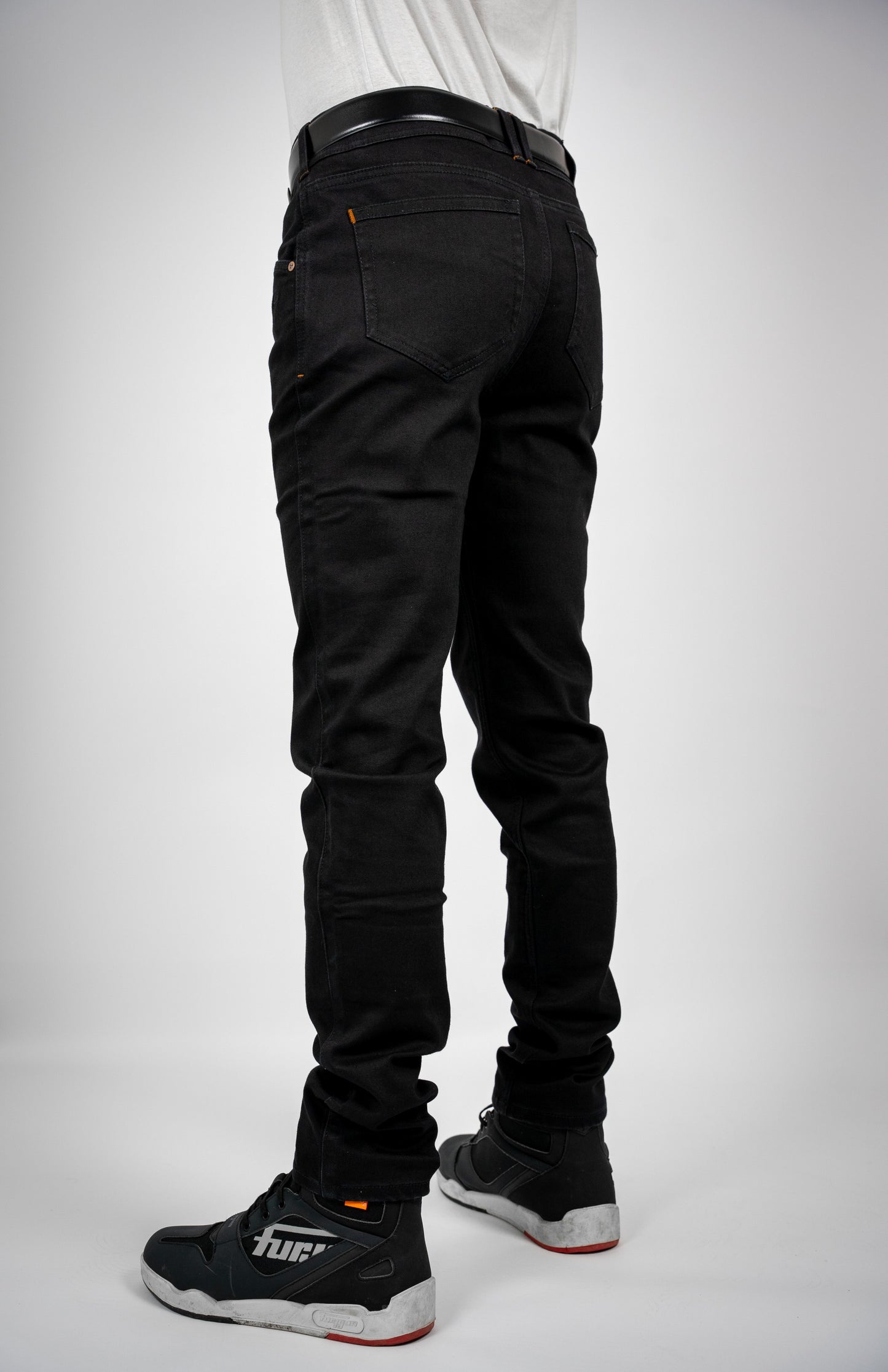 BULL-IT TROJAN SLIM JEANS SHORT LEG - JET BLACK