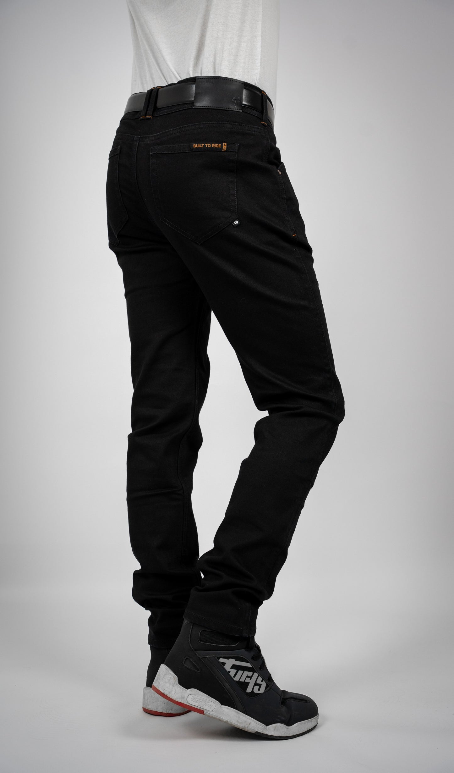 BULL-IT TROJAN SLIM JEANS SHORT LEG - JET BLACK