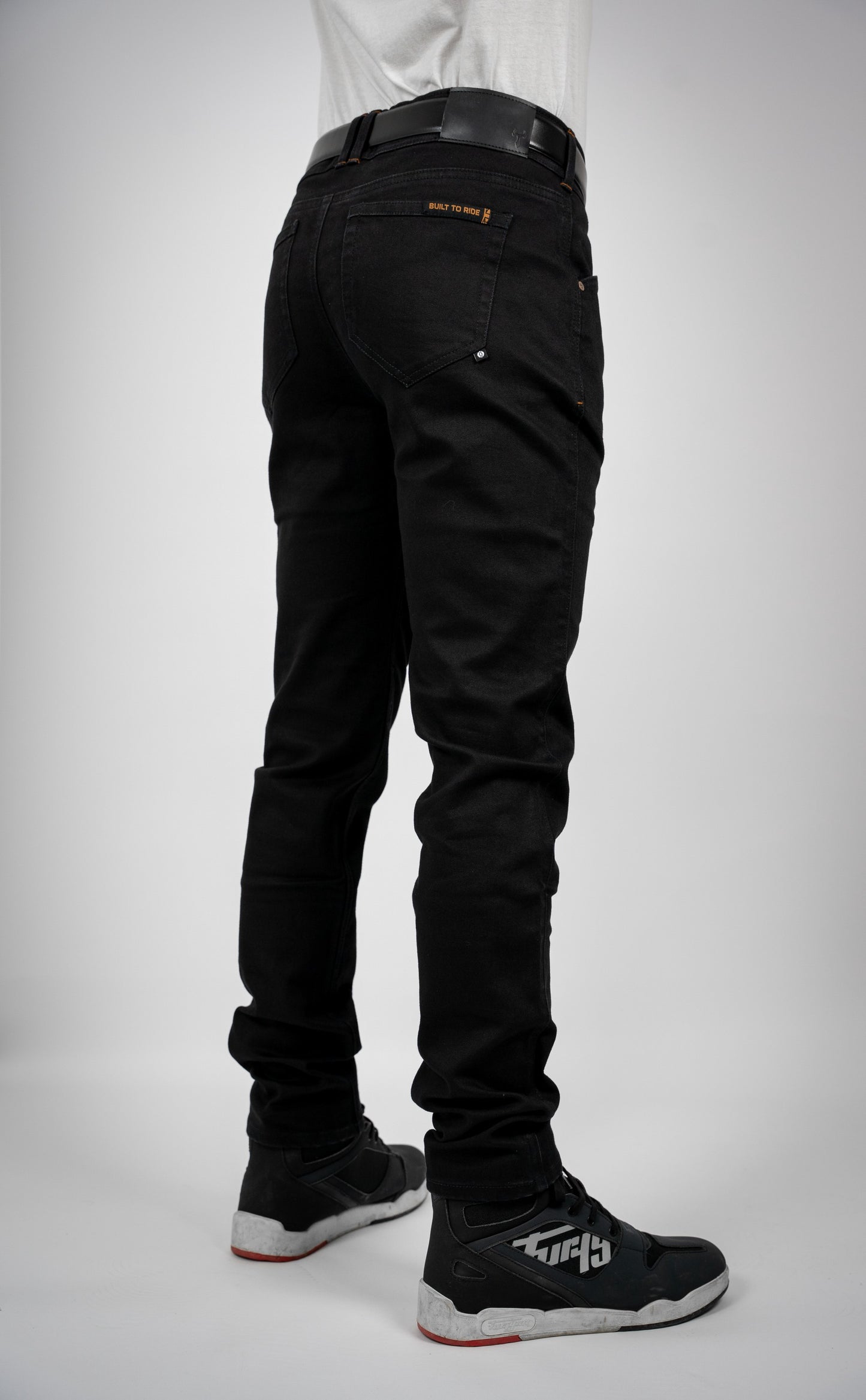 BULL-IT TROJAN SLIM JEANS SHORT LEG - JET BLACK