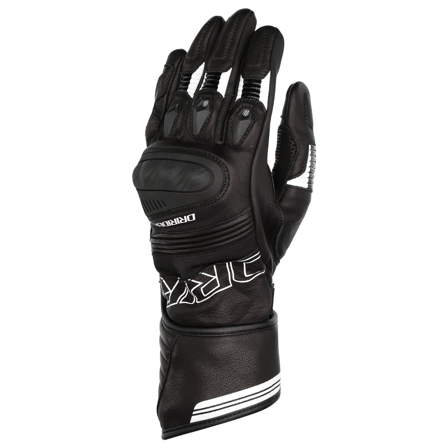 DRIRIDER TORQUE LONG CUFF GLOVES - BLACK/WHITE