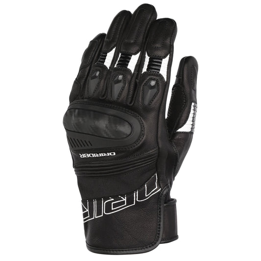 DRIRIDER TORQUE SHORT CUFF GLOVES - BLACK/WHITE