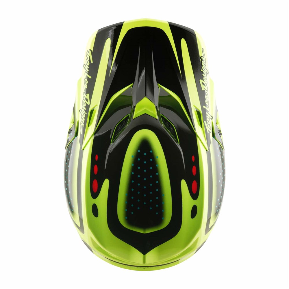 Troy Lee Designs 26.1 SE5 Polycarbonate MIPS Helmet - The Line Flo Yellow