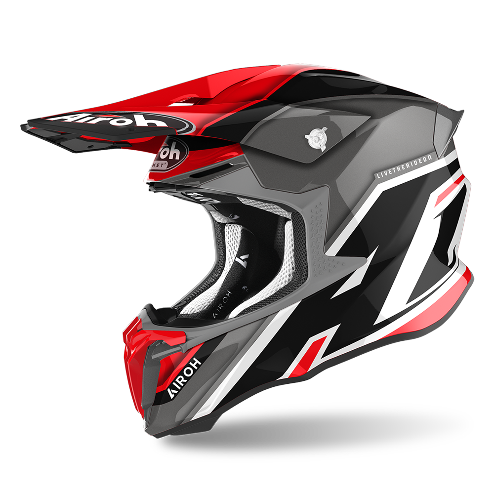 AIROH TWIST 2.0 HELMET - SHAKEN RED GLOSS