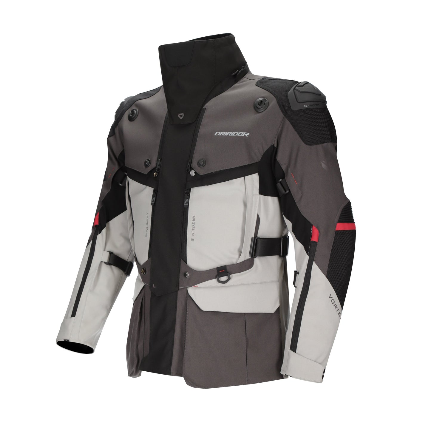 DRIRIDER VORTEX ADVENTURE 3 JACKET - GREY LIGHT/GREY BLACK