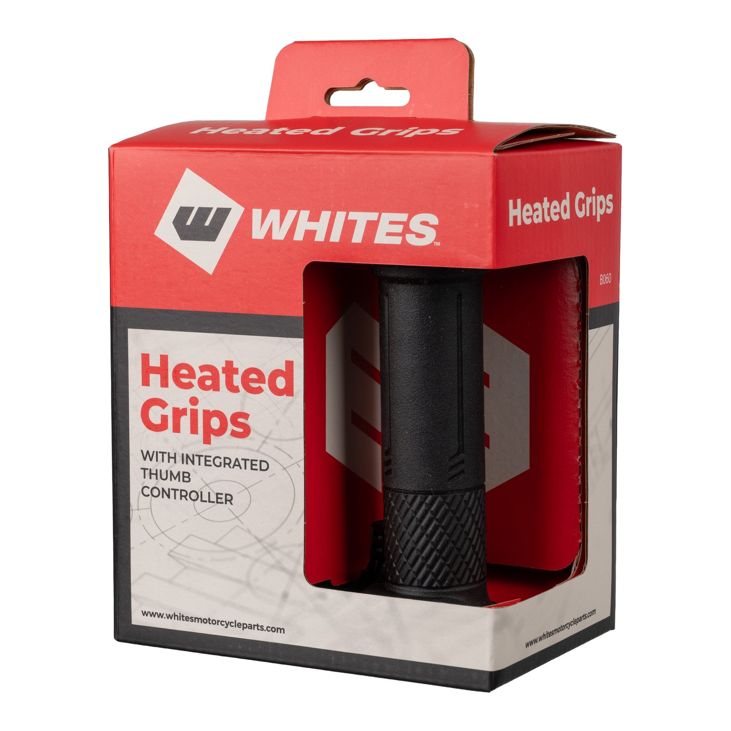 Whites Integrated Heated Grips – Road 120 mm 7/8\"