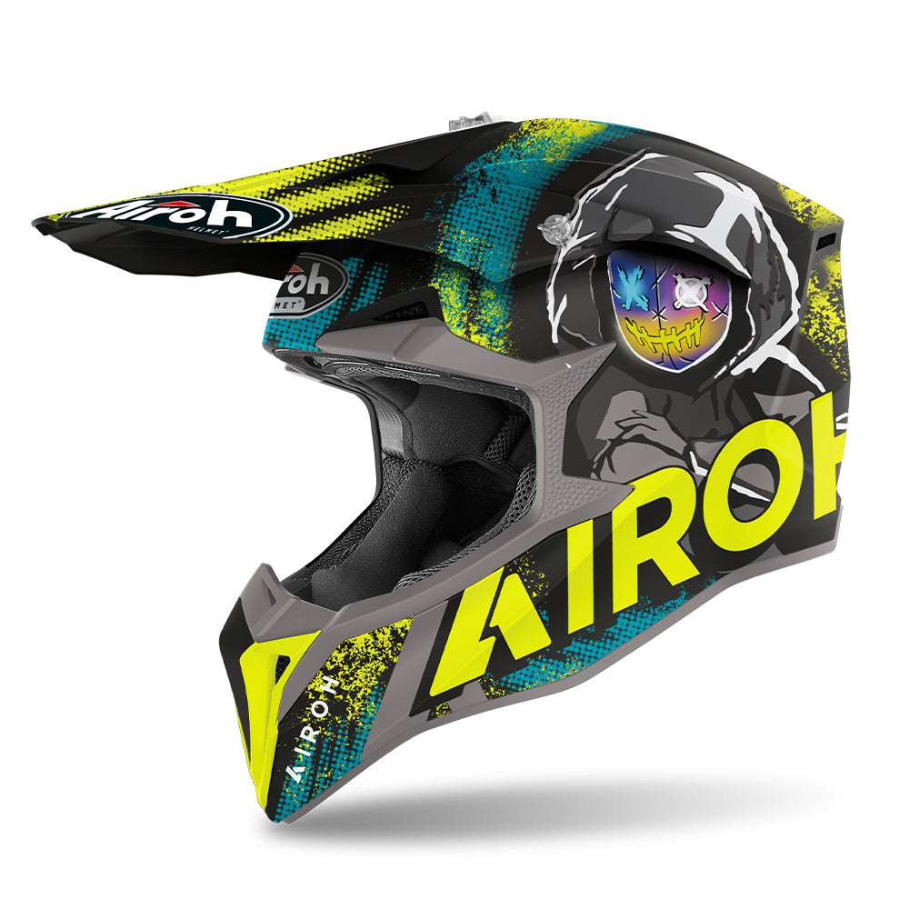 AIROH WRAAP HELMET - ALIEN YELLOW MATT