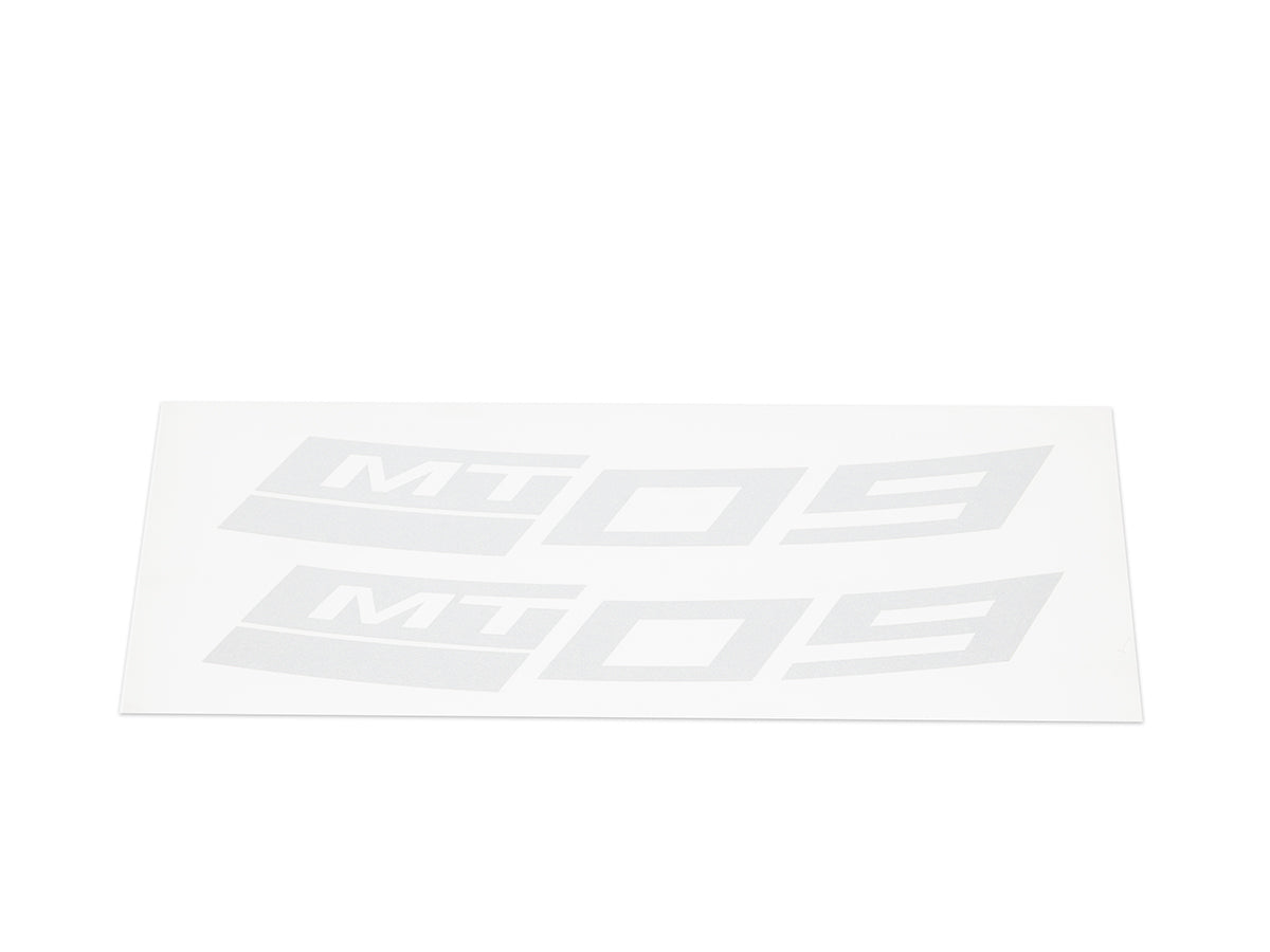 Rear Rim Sticker 'MT-09' - Silver