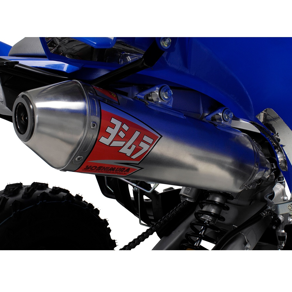 YOSHIMURA RAPTOR 700/R/SE 06-25 RS-2 STAINLESS SLIP-ON EXHAUST W ALUMINIUM MUFFLER