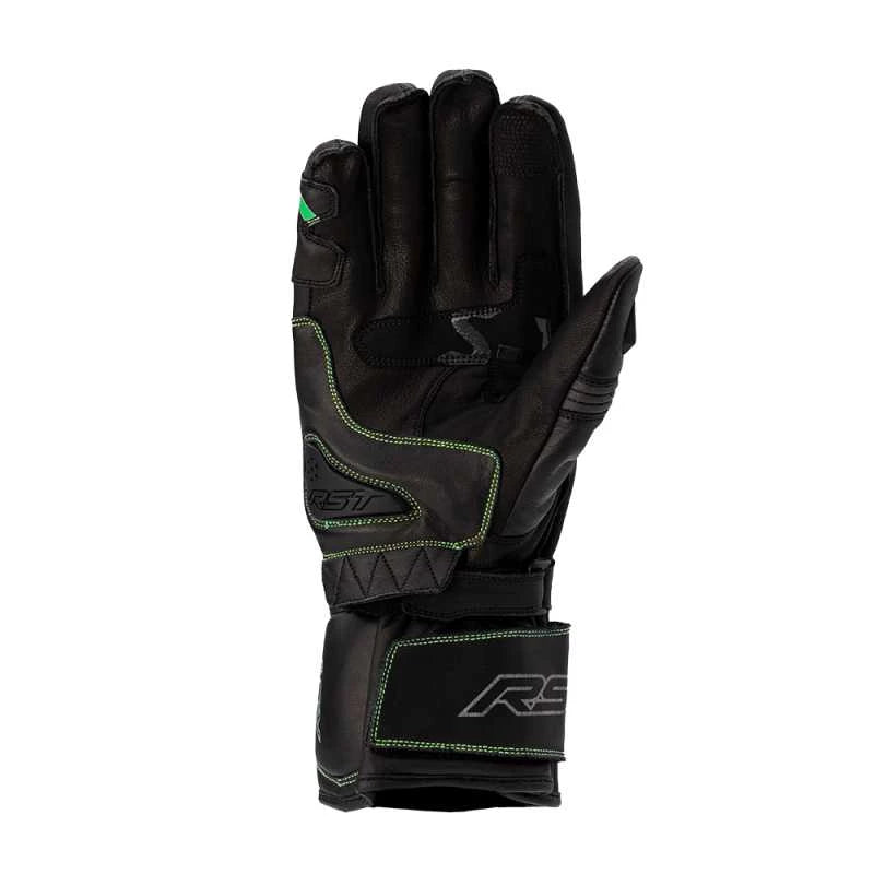 RST S-1 CE GLOVES - BLACK/GREY/NEON GREEN MONZA IMPORTS sold by Cully's Yamaha