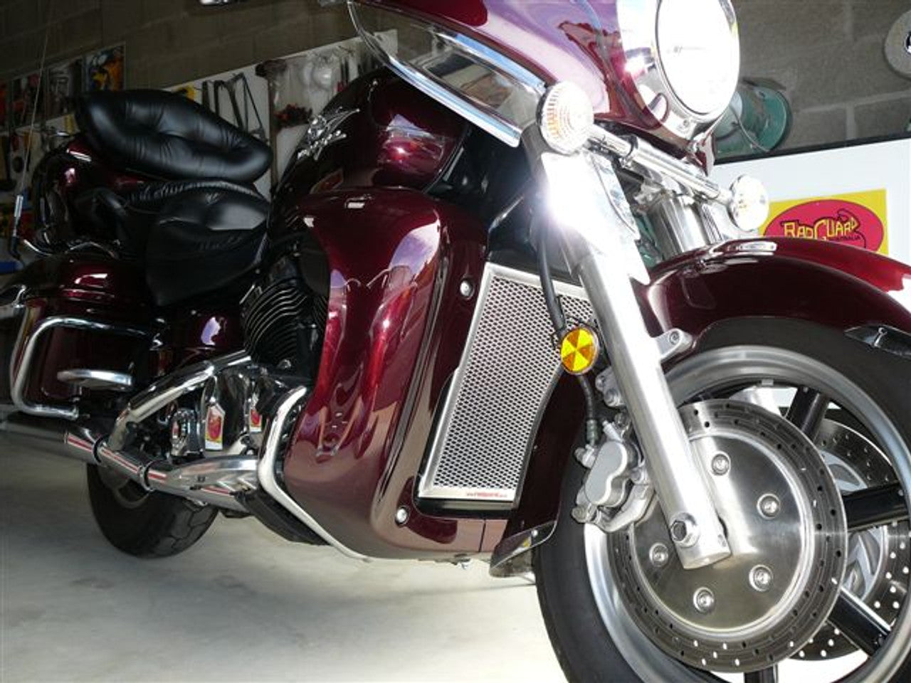 RAD GUARD RADIATOR GUARDS POLISHED ALLOY XVZ1300