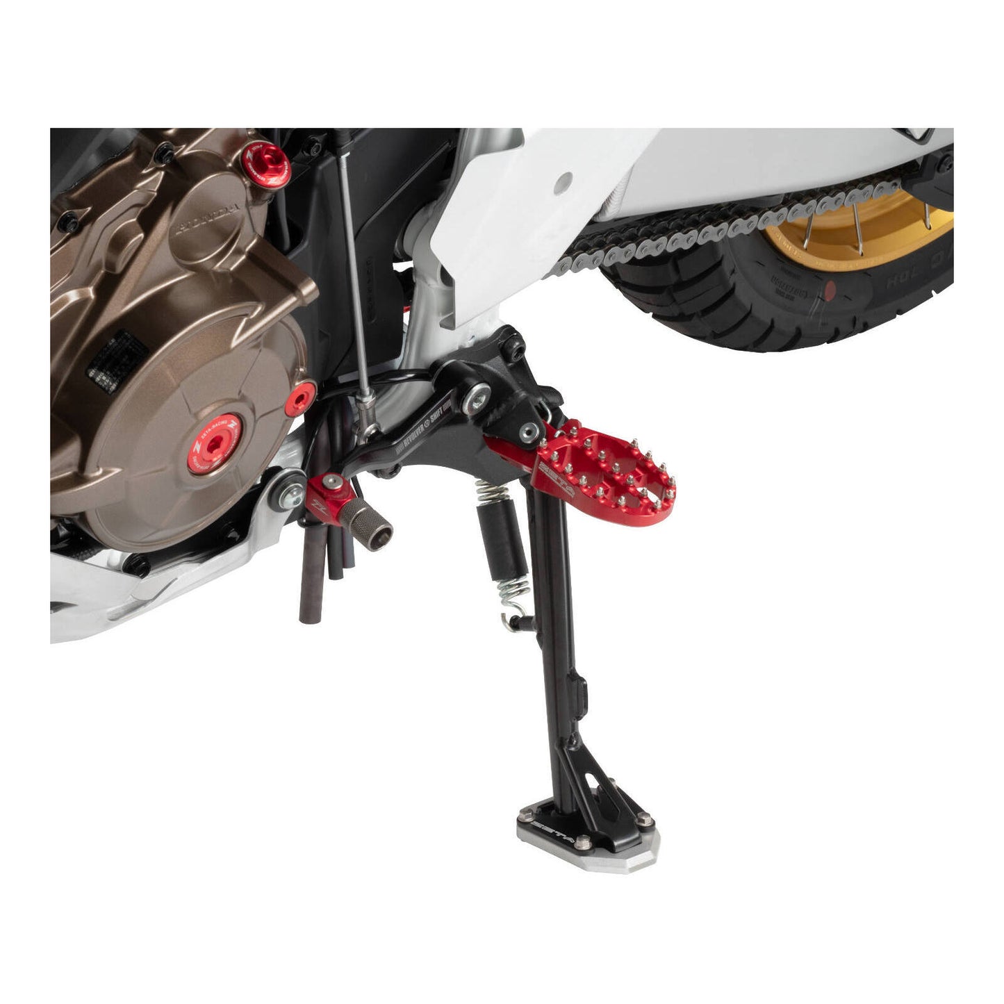 Zeta Side Stand Extender - Black / Silver - Honda CRF1100L Africa Twin (\'20-)
