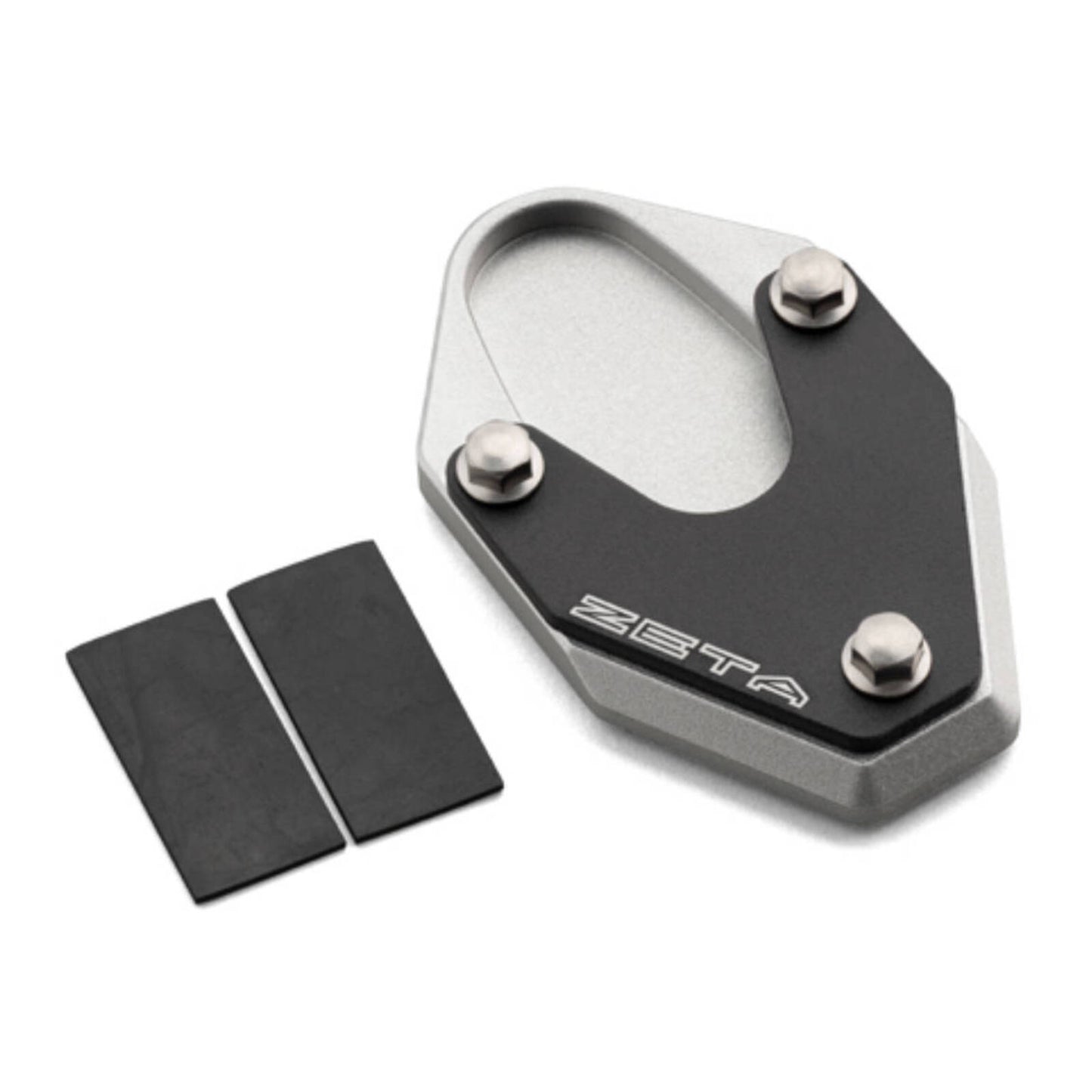 Zeta Side Stand Extender - Black / Silver - Suzuki V-Strom 250 (\'17-) / V-Strom